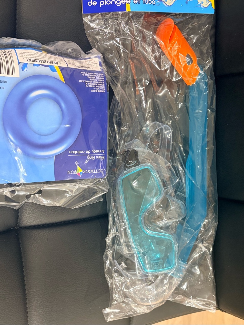 Children's Snorkel Mask and Tube Set and swing ring